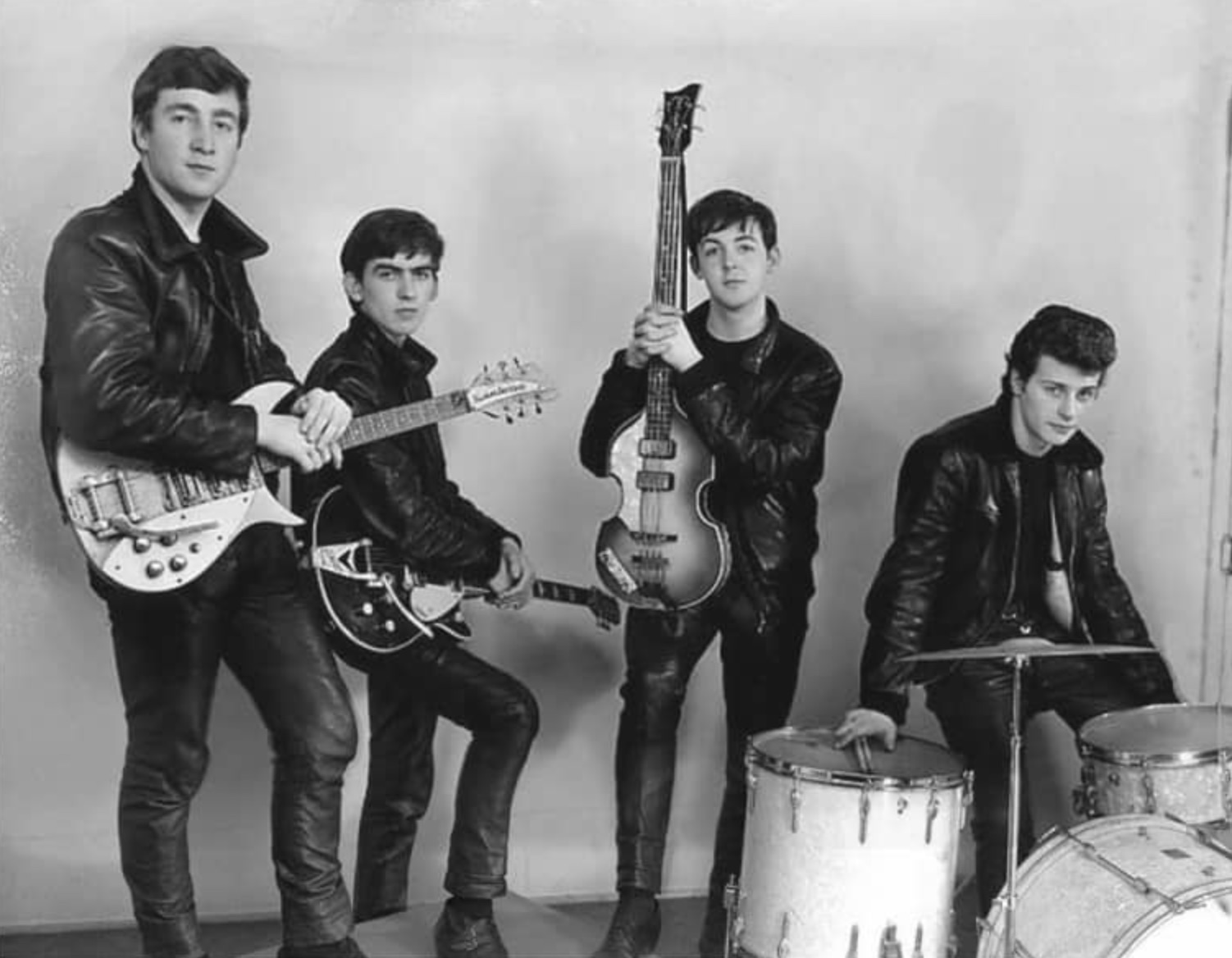 The Beatles, early photoshoot with Pete Best 